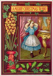 Viktorianische Weihnachtskarte